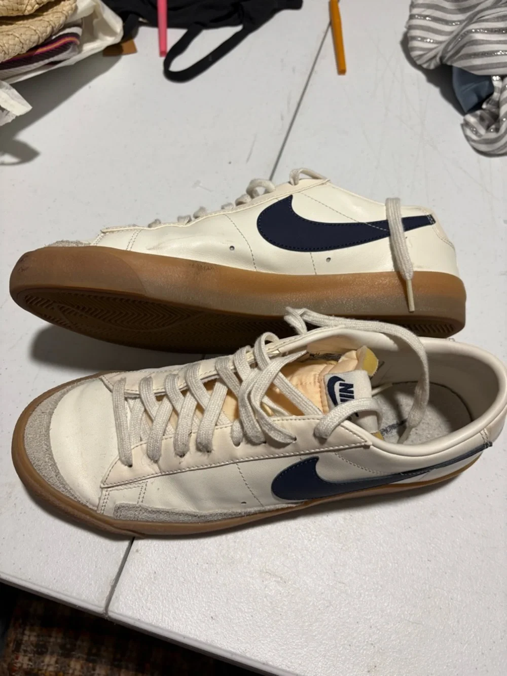 Nike Blazer Low '77 Vintage Sail Navy Gum DM8334-100 Men's Size 11